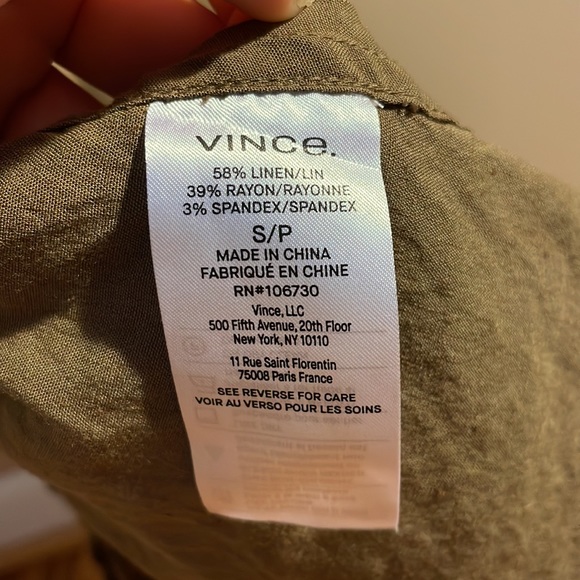 Vince Linen Midi Dress Size S - Picture 5 of 5
